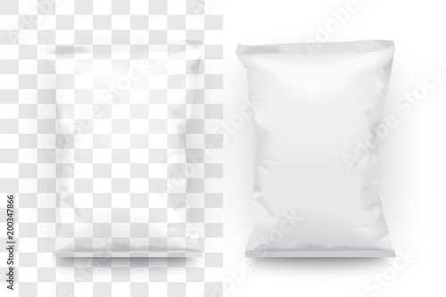plastic, paper packing mock up template