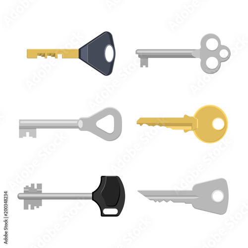 set of keys for locks and doors
