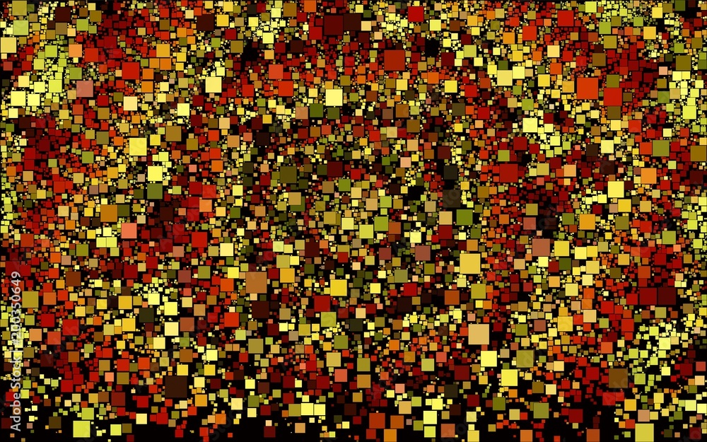 Abstract vector background of block colored mosaic made of elements of geometric rectangular shape
