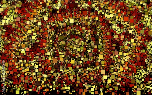 Obraz na płótnie Abstract vector background of block colored mosaic made of elements of geometric rectangular shape w salonie