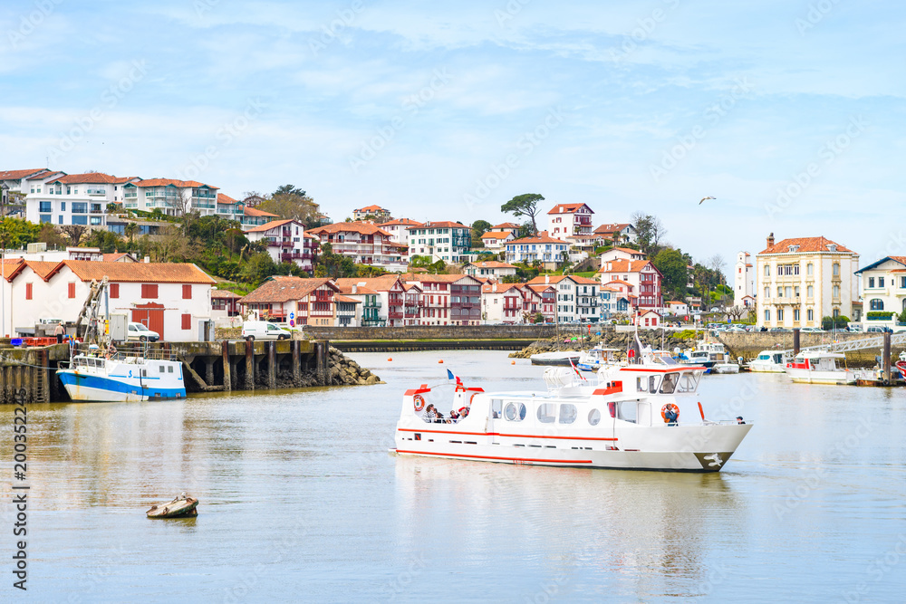 beautiful town of saint jean de Luz, France beautiful town of saint jean de Luz, France