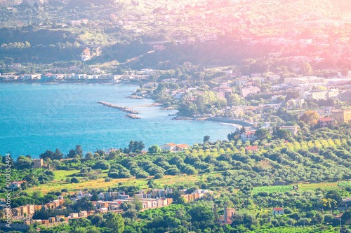 Porticello panoramic view, near Palermo, Sicily