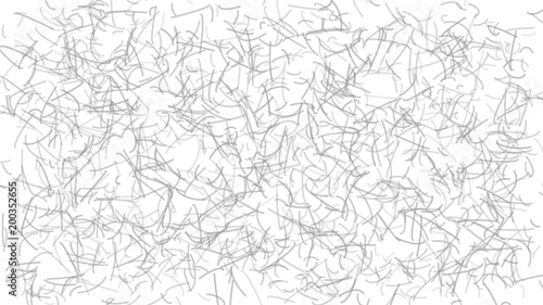 Abstract light background of curves or scratches, gray on white