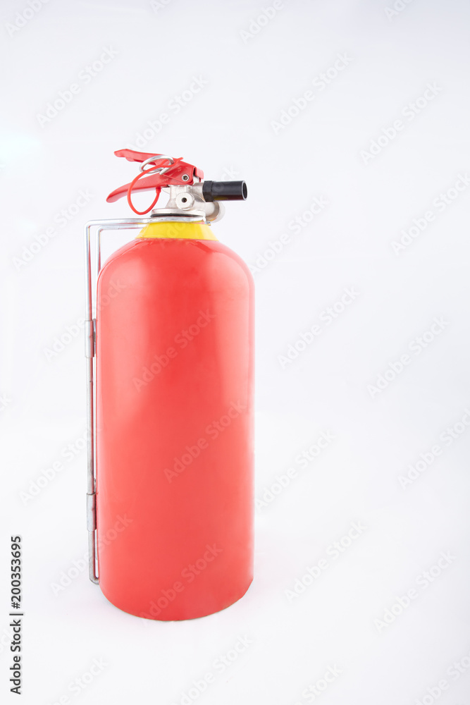 Fototapeta premium Fire extinguisher isolated on gray background