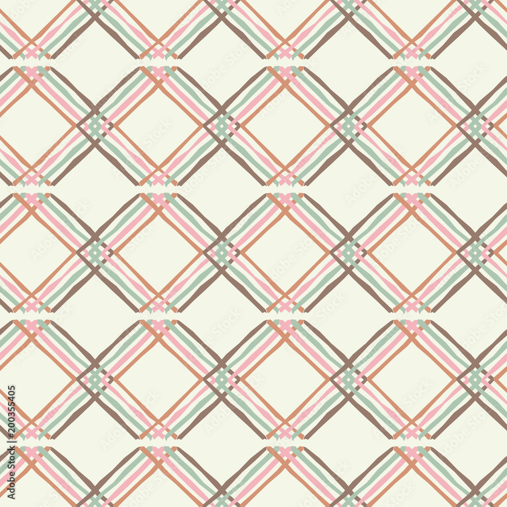 Fototapeta premium Seamless geometric pattern. The texture of the strips. Scribble texture. Textile rapport.