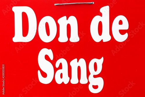 Obraz na plátně Don de sang
