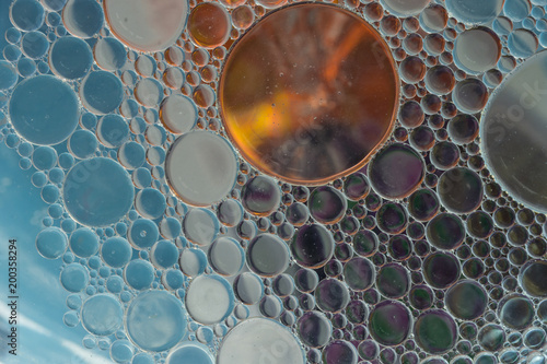 Planet collisions unearthly using oil water emulsions
