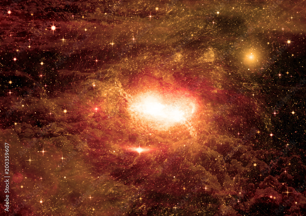 galaxy in a free space galaxy in a free space