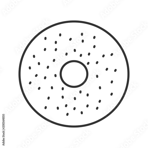 Bagel linear icon