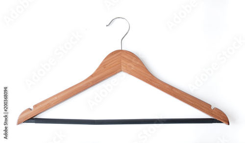Clothes hanger isolated on white background