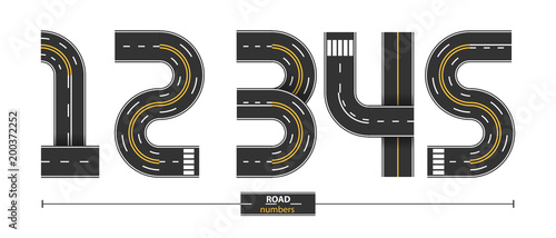 Numbers Road in a set 12345