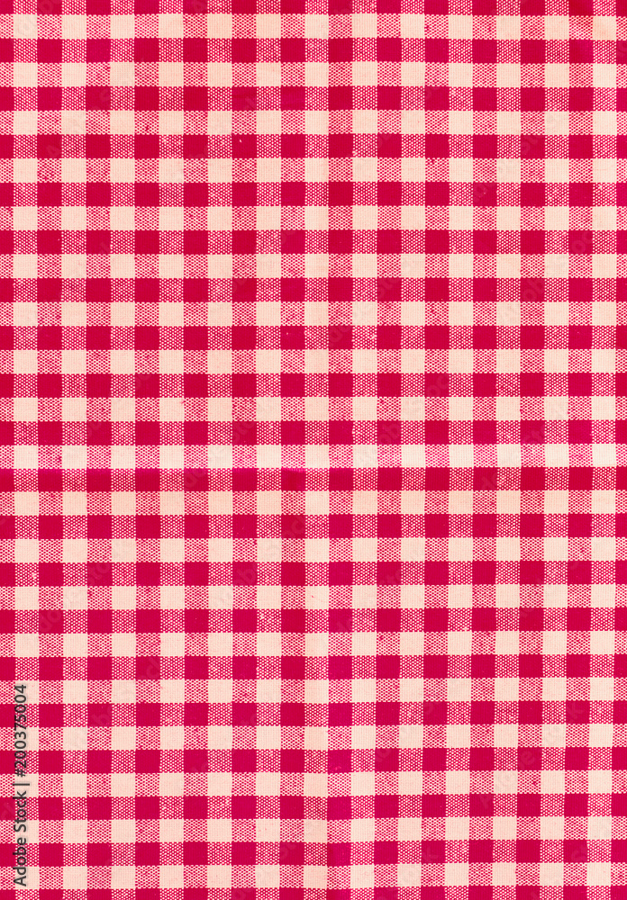 Red classic checkered tablecloth pattern texture, background with copy space. Red classic checkered tablecloth pattern texture, background with copy space.