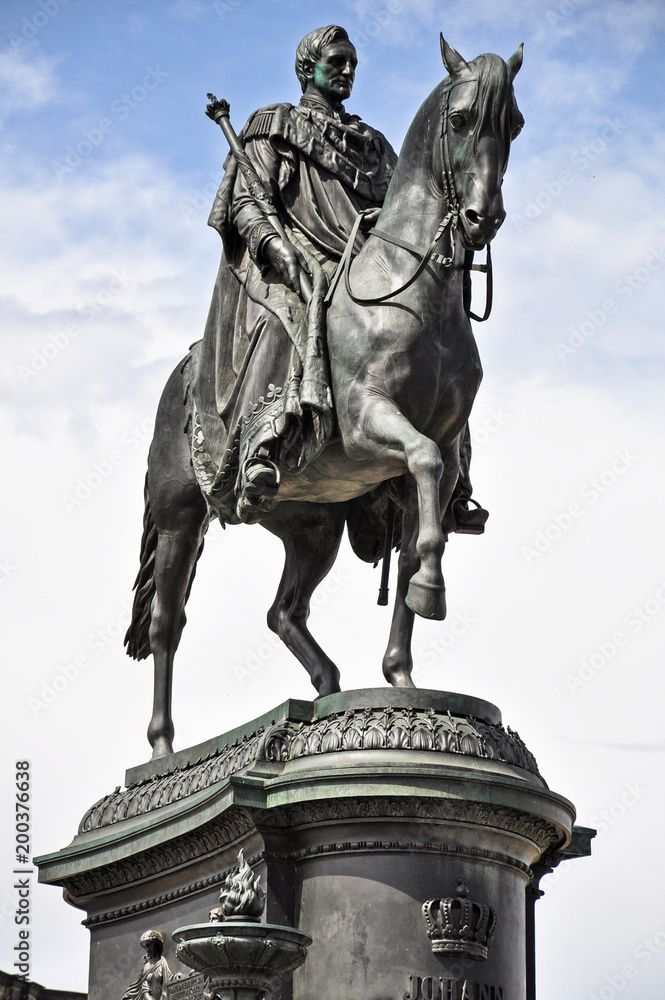 Fototapeta premium Dresden monument king Johanes Wettin
