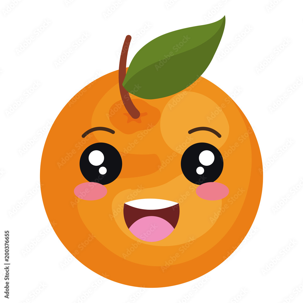 orange citrus fruit kawaii character vector illustration design orange citrus fruit kawaii character vector illustration design