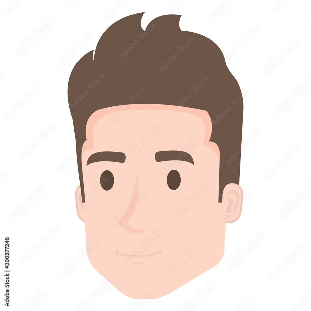 young man head avatar character vector illustration design young man head avatar character vector illustration design