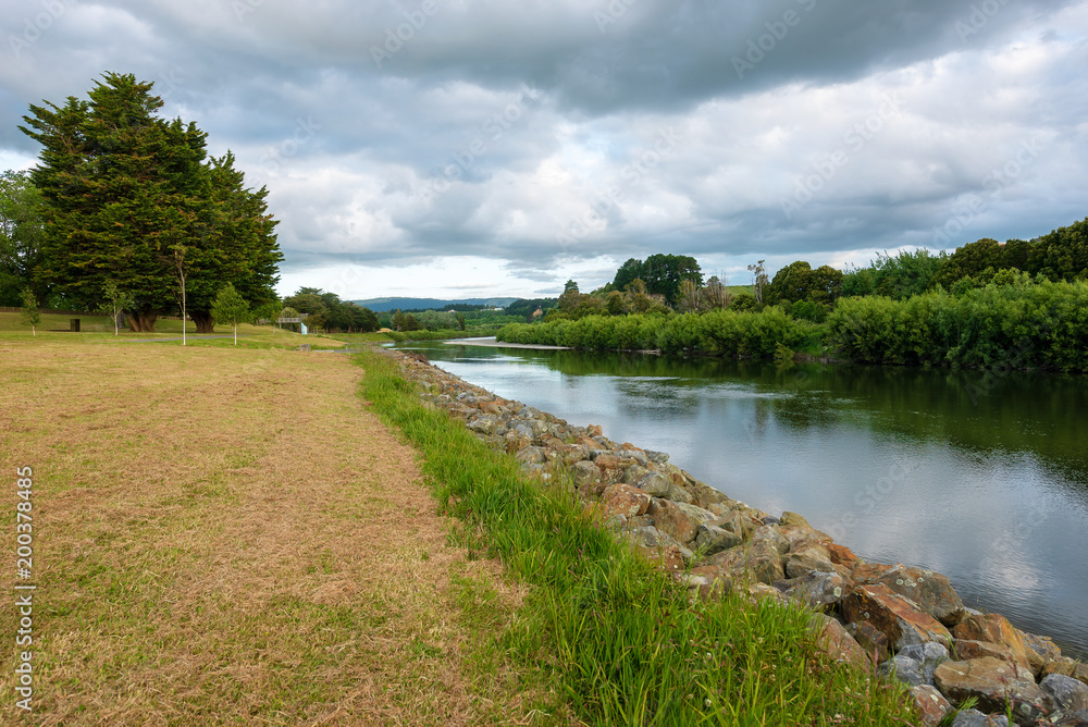 On the banks of the river Manawatu