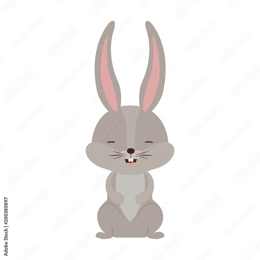 Obraz premium cute rabbit easter celebration