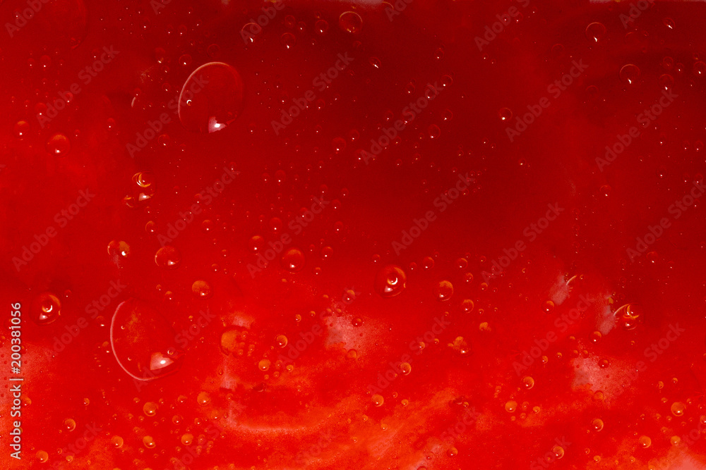 Red texture with water drops Red texture with water drops