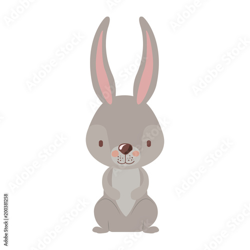 cute rabbit easter celebration