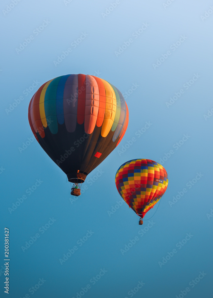 Colorful Air Balloon on a clear blue sky Colorful Air Balloon on a clear blue sky