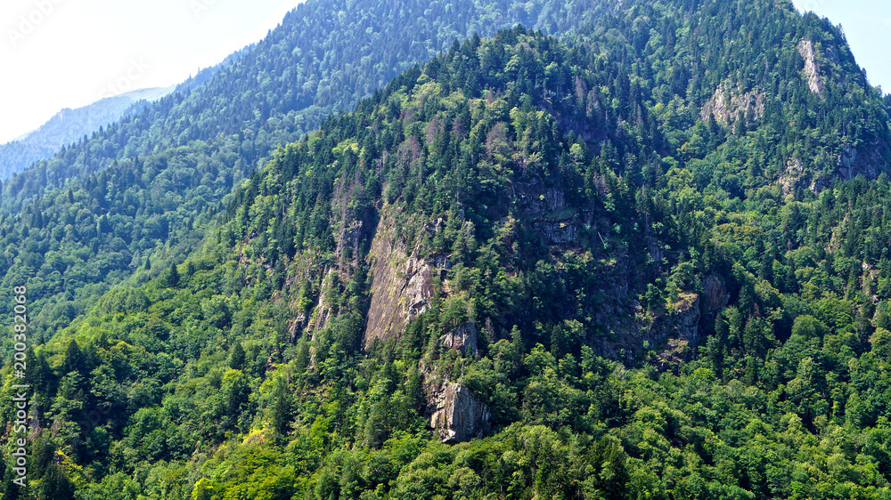 Caucasus mountains view