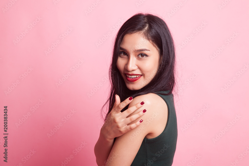 Happy Beautiful young Asian woman. Happy Beautiful young Asian woman.