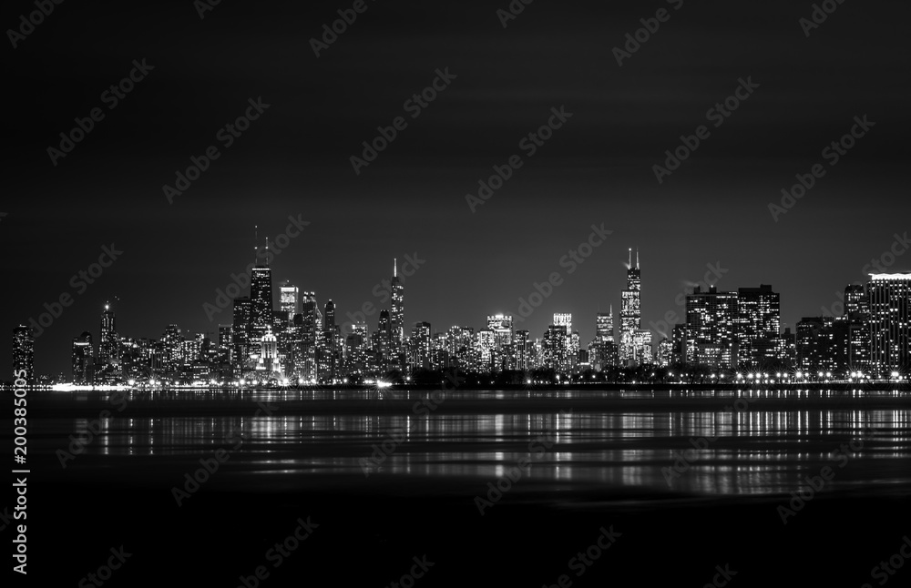 Chicago in the Dark of Night