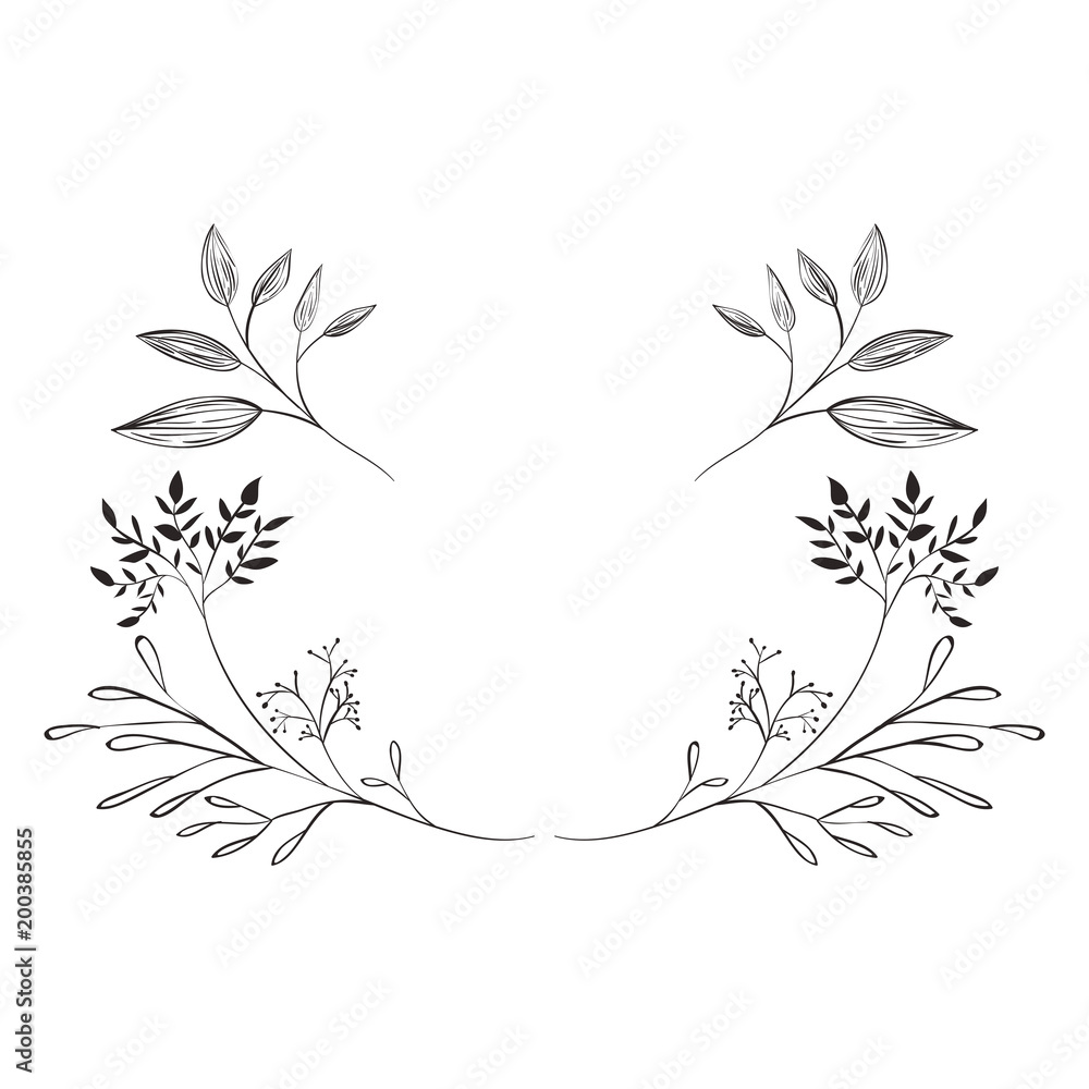 plant branch with leaves plant branch with leaves