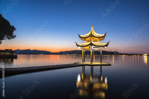 landscape of hangzhou west lake
