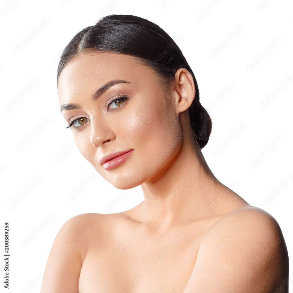 Beauty Woman face Portrait. Beautiful Spa model Girl with Perfect Fresh Clean Skin. Beauty Woman face Portrait. Beautiful Spa model Girl with Perfect Fresh Clean Skin.