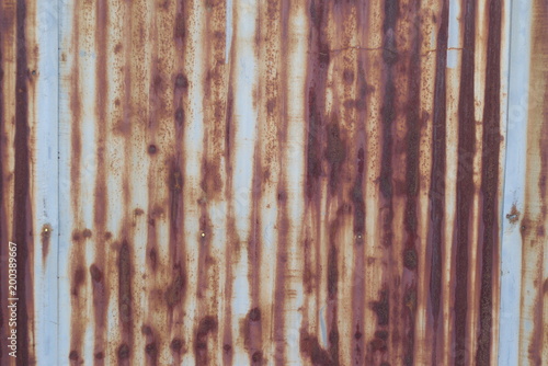 さびたトタンの壁 - metal rust background