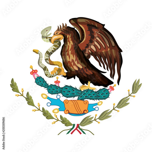 emblem of the mexican flag