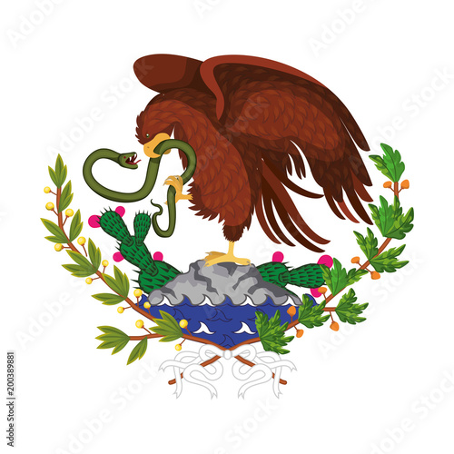 emblem of the mexican flag