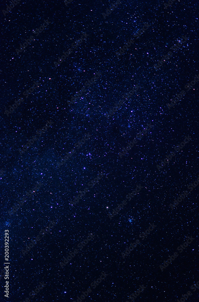 Naklejka premium Blue starry sky