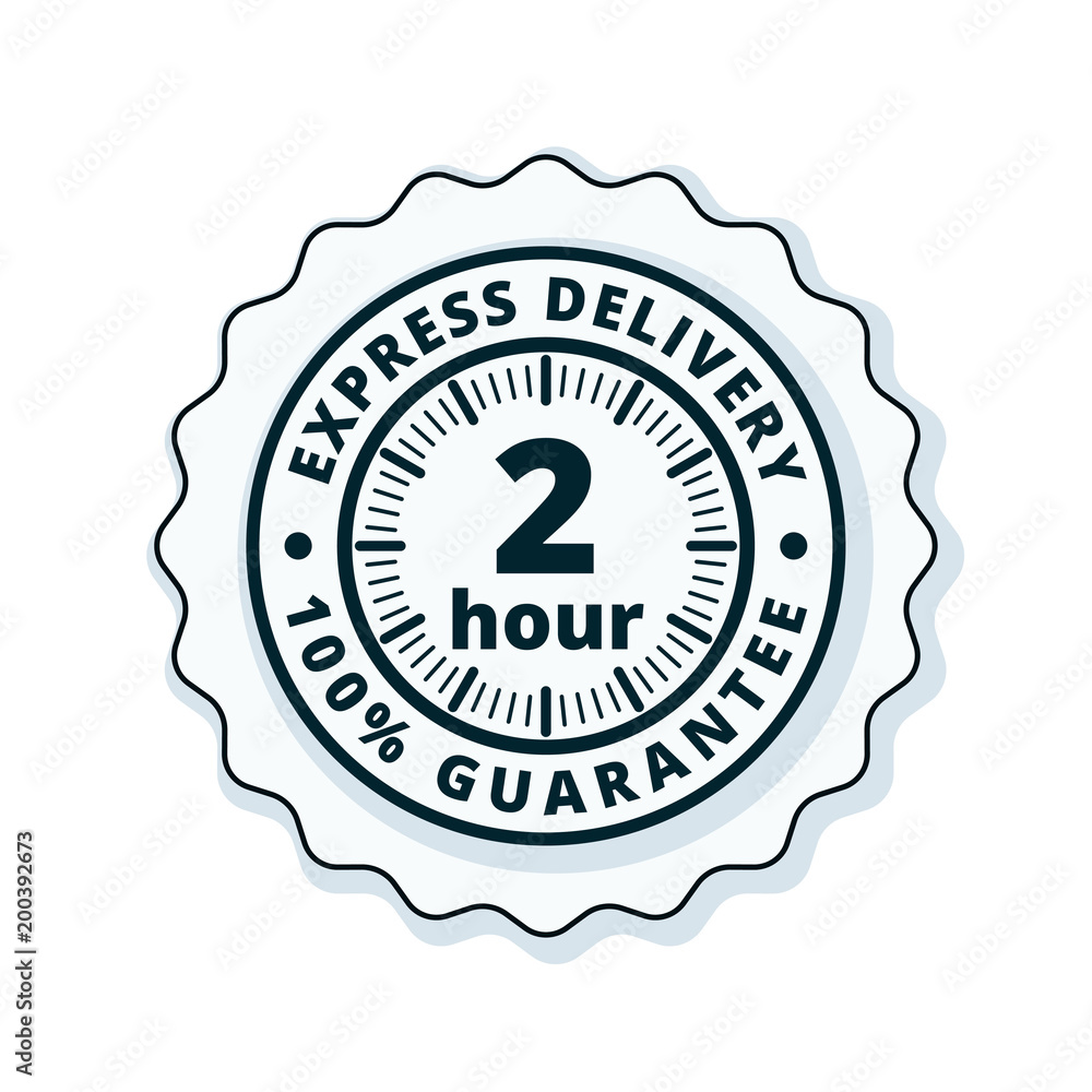2 Hour Express Delivery illustration 2 Hour Express Delivery illustration