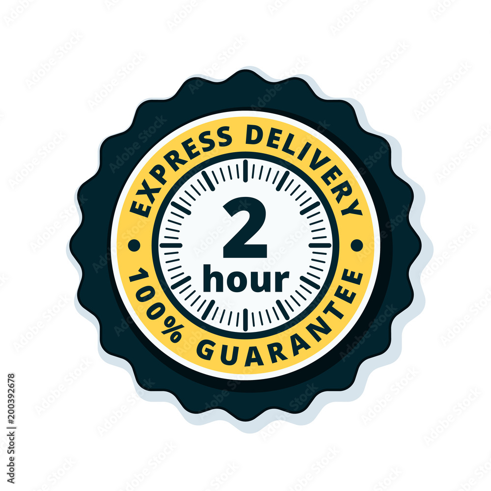 2 Hour Express Delivery illustration 2 Hour Express Delivery illustration