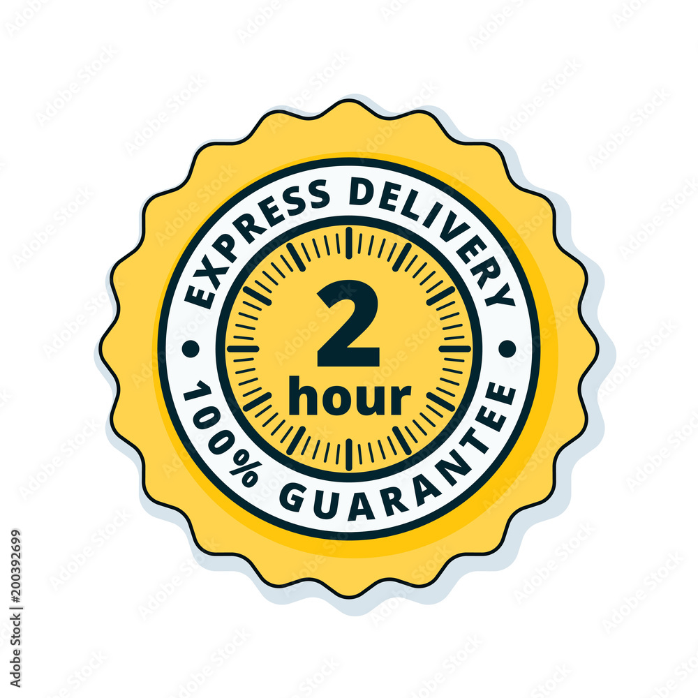 2 Hour Express Delivery illustration 2 Hour Express Delivery illustration