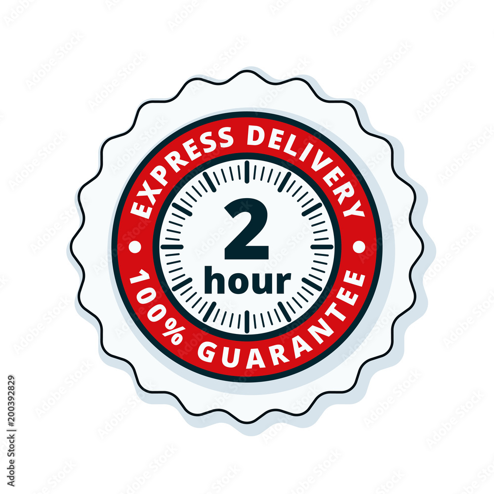 2 Hour Express Delivery illustration 2 Hour Express Delivery illustration
