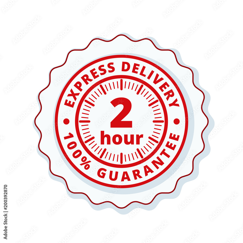 2 Hour Express Delivery illustration 2 Hour Express Delivery illustration