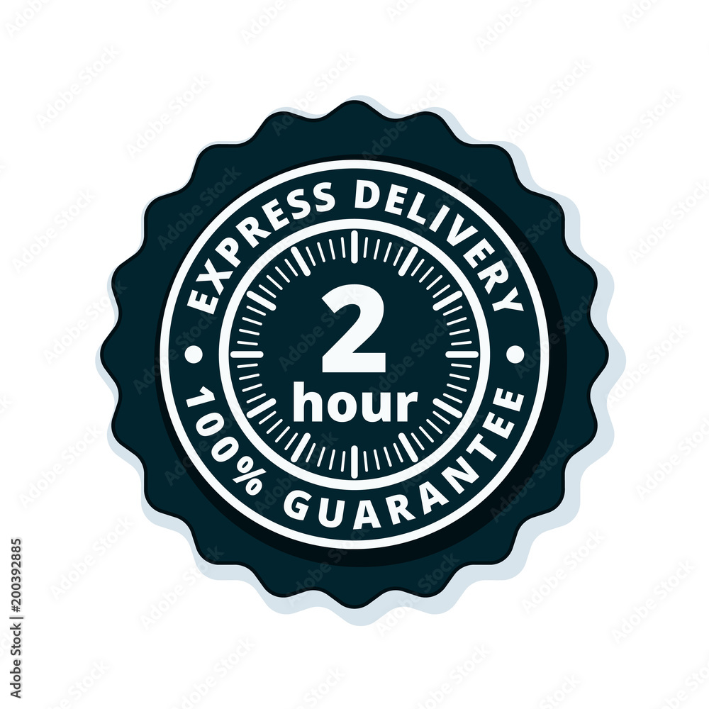 2 Hour Express Delivery illustration 2 Hour Express Delivery illustration