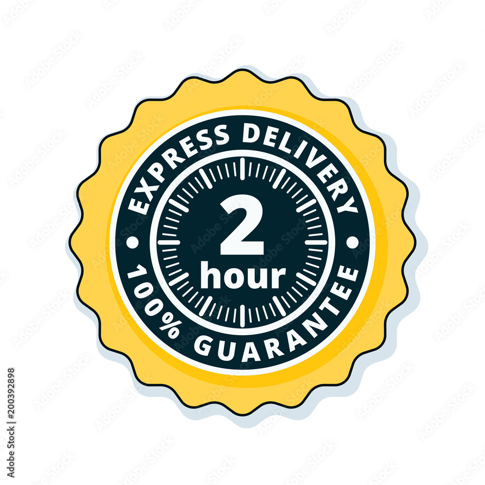 2 Hour Express Delivery illustration 2 Hour Express Delivery illustration