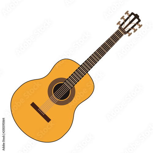 acoustic guitar instrument icon