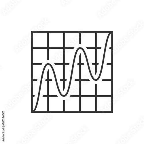 Wave graph icon