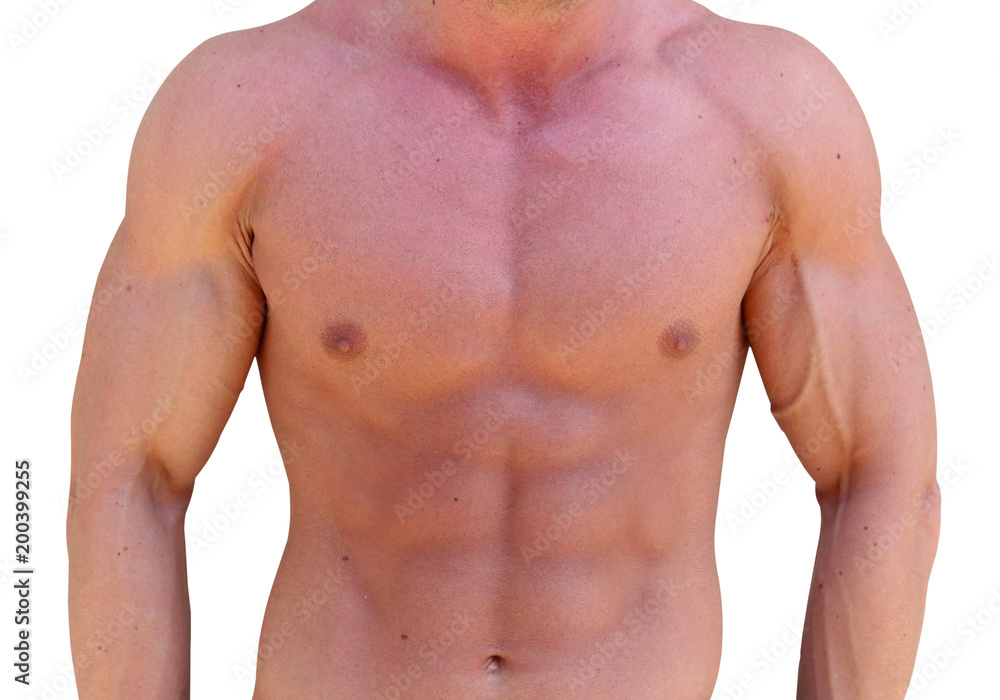 Fototapeta premium Fit muscular bodybuilder man