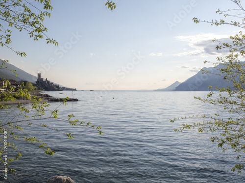 Garda lake in springtime