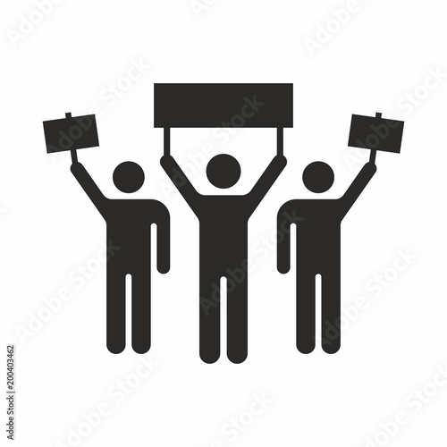 Protest. Vector icon.