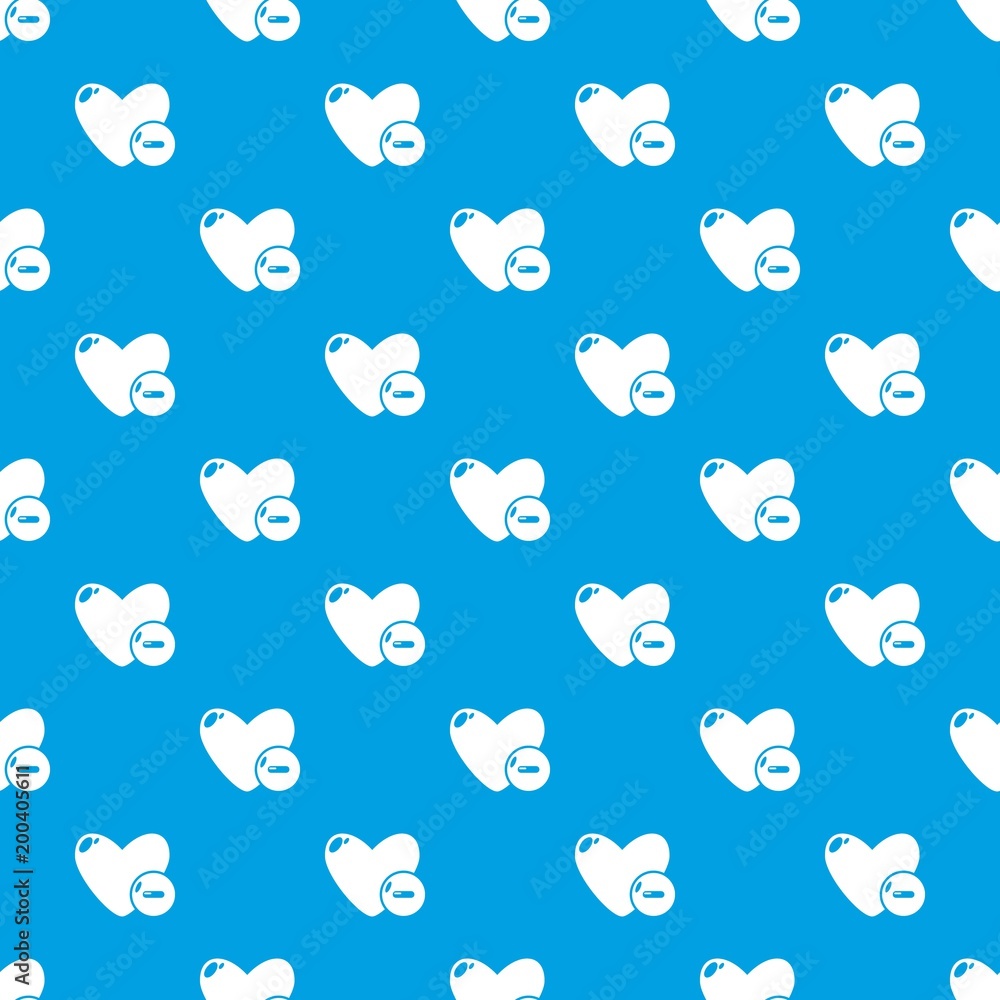 Dislike pattern vector seamless blue Dislike pattern vector seamless blue