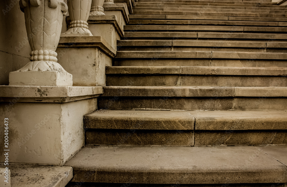 antique architecture detail with column and stairs antique architecture detail with column and stairs