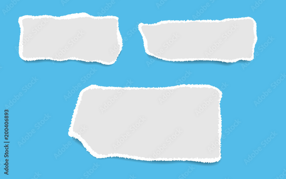 Blank squared notepad pages. Empty note paper isolated on blue background. Blank squared notepad pages. Empty note paper isolated on blue background.