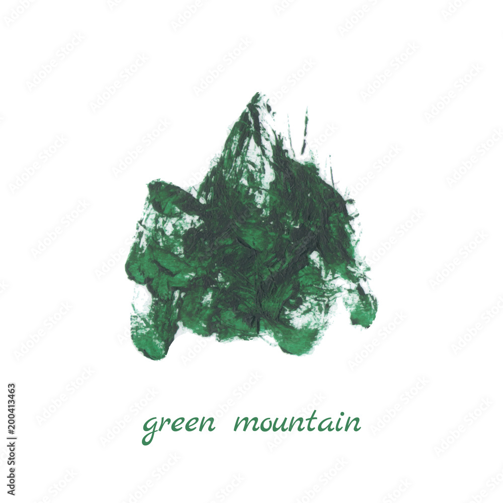 Obraz green mountain vector